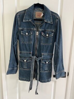 Levi's Vintage Bush Jacket Denim Zip-Front with Belt